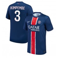 Dres Paris Saint-Germain Presnel Kimpembe #3 Domáci 2024-25 Krátky Rukáv